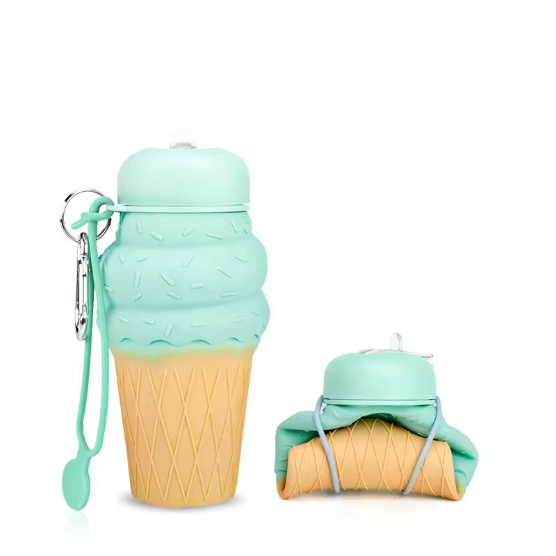 Ice Cream Foldable Water Bottle