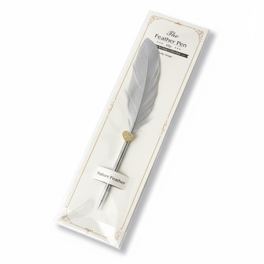 Feather Pen with Heart